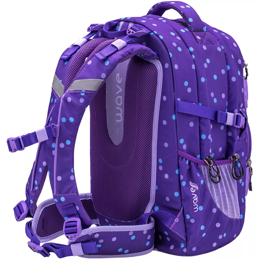 WAVE Rucksack Infinity Purple Dots