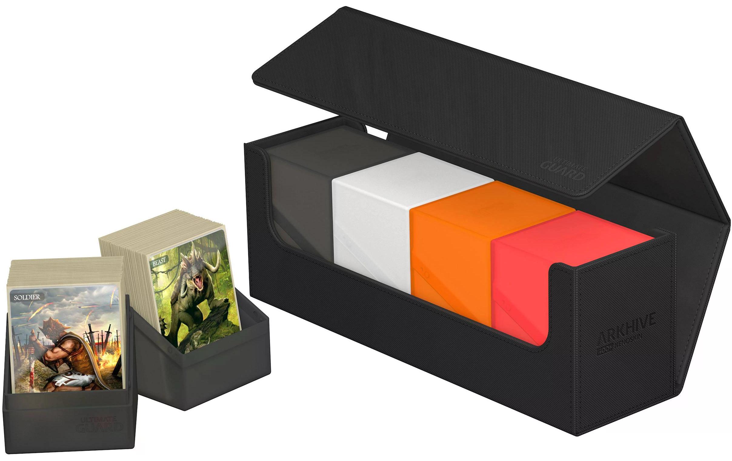 Kartenbox XenoSkin Arkhive Monocolor 400+ SchwarzHochwertige Box für Sammelkarten in Standardgrösse
