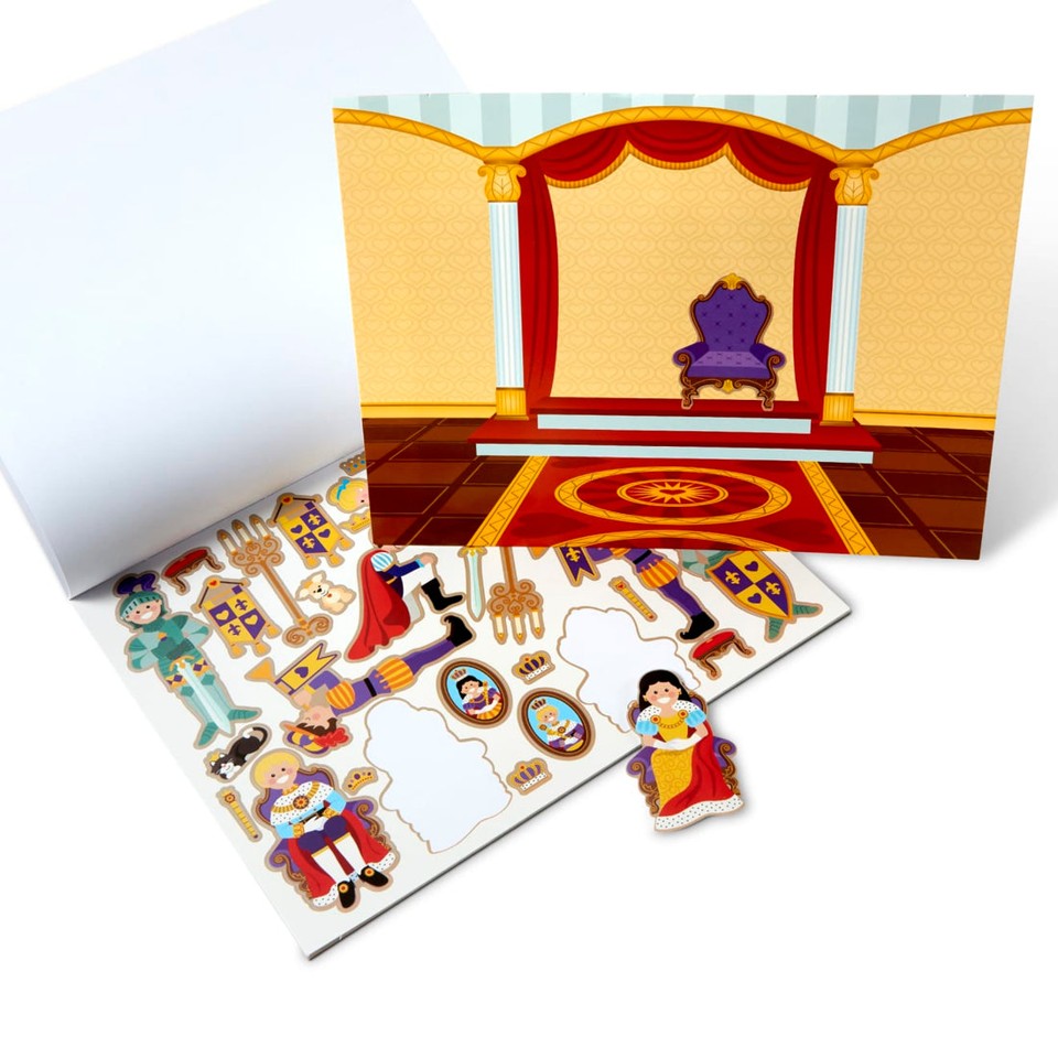 Melissa & Doug - Genanvendelig klistermærkepude - Prinsesseslot