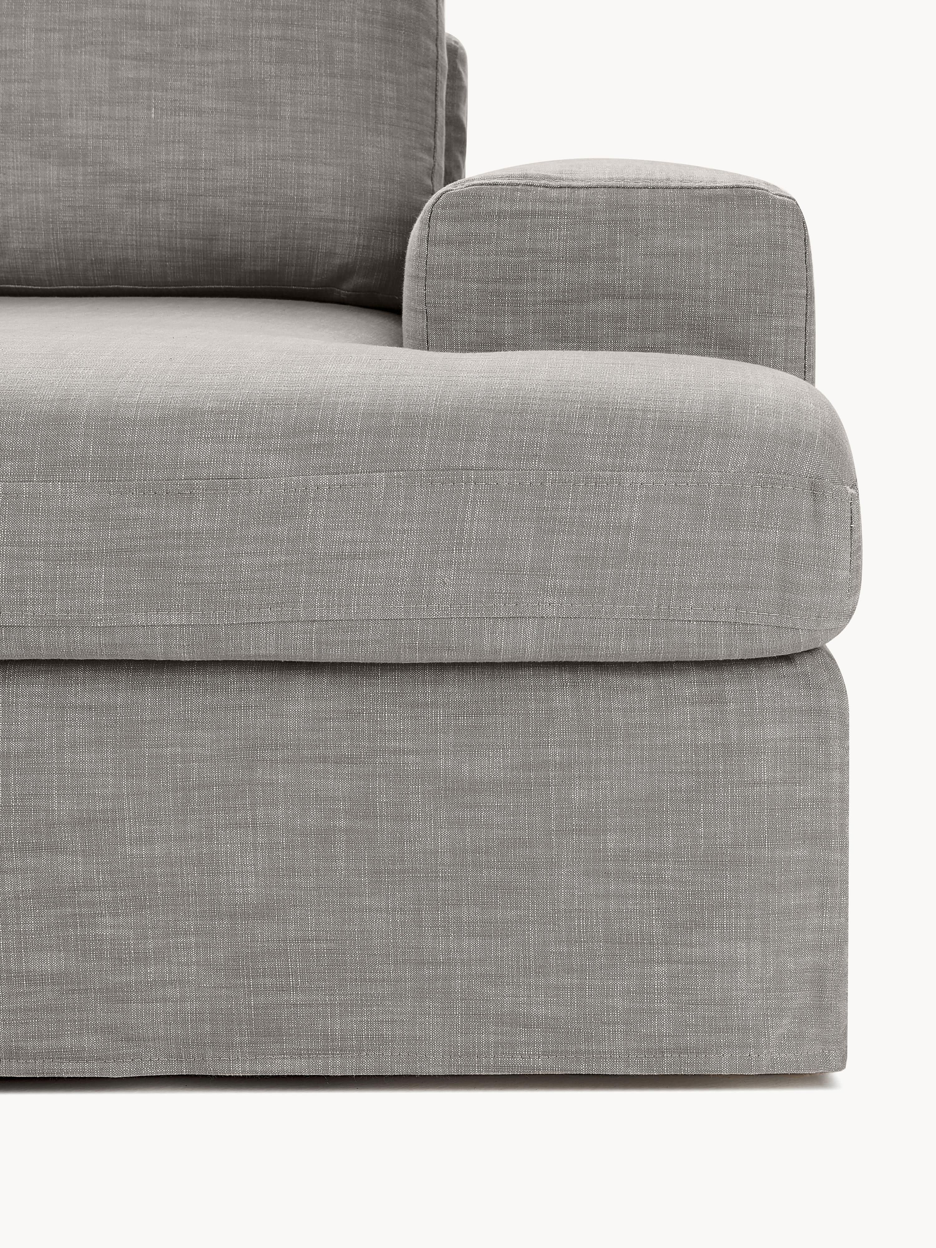 Modulaire bank Russell (4-zits) met poef (links/rechts)