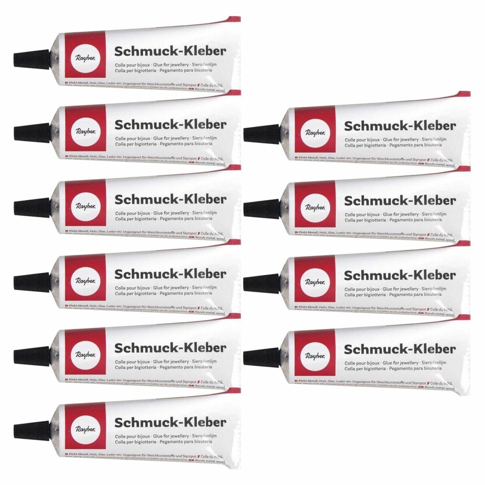 10 tubes de colle à bijoux 27 g