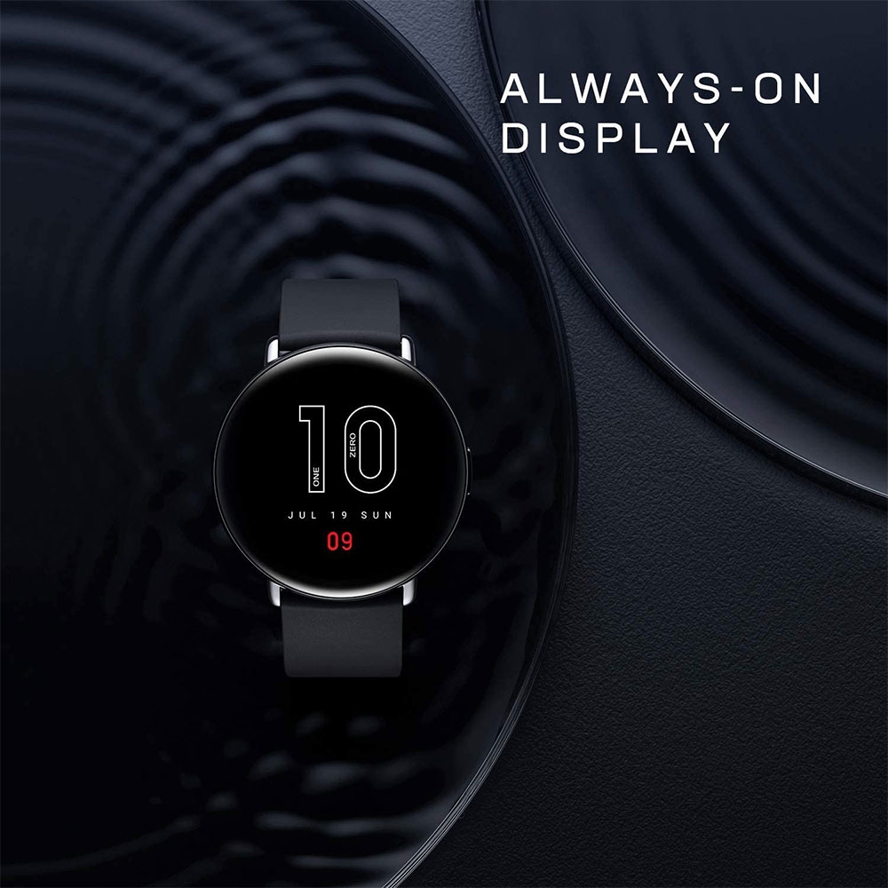 Zepp (by Xiaomi*) - E (42mm / Round) GPS Bluetooth Fitness Tracker Armband 5ATM (A1936) - Polarnacht Schwarz