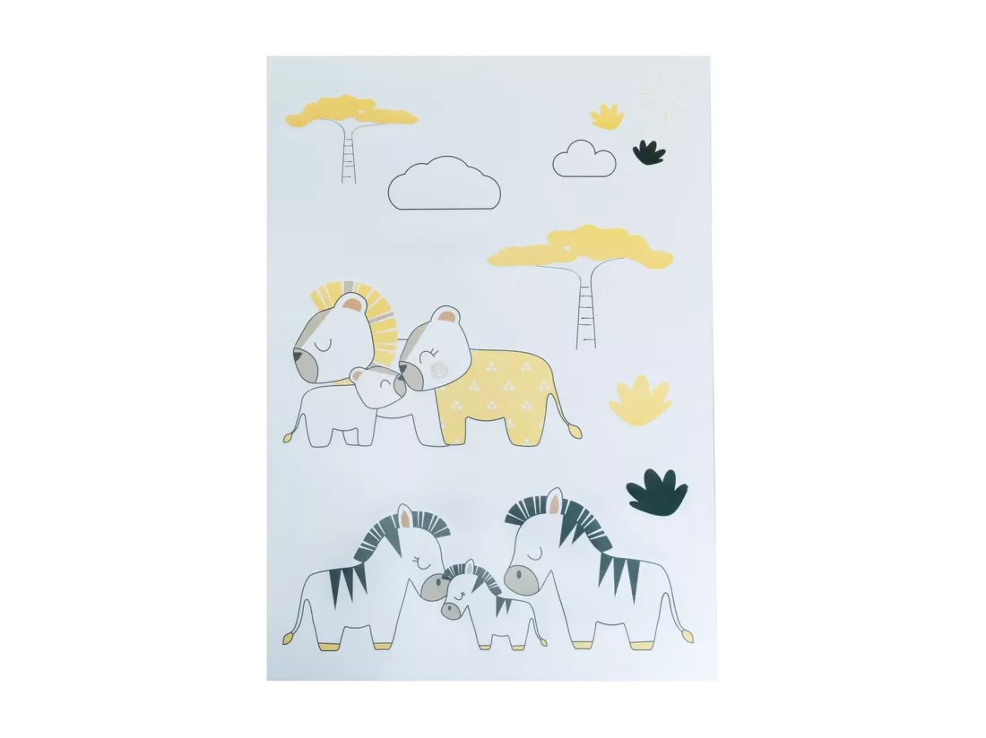 Stickers muraux savane 70x50cm