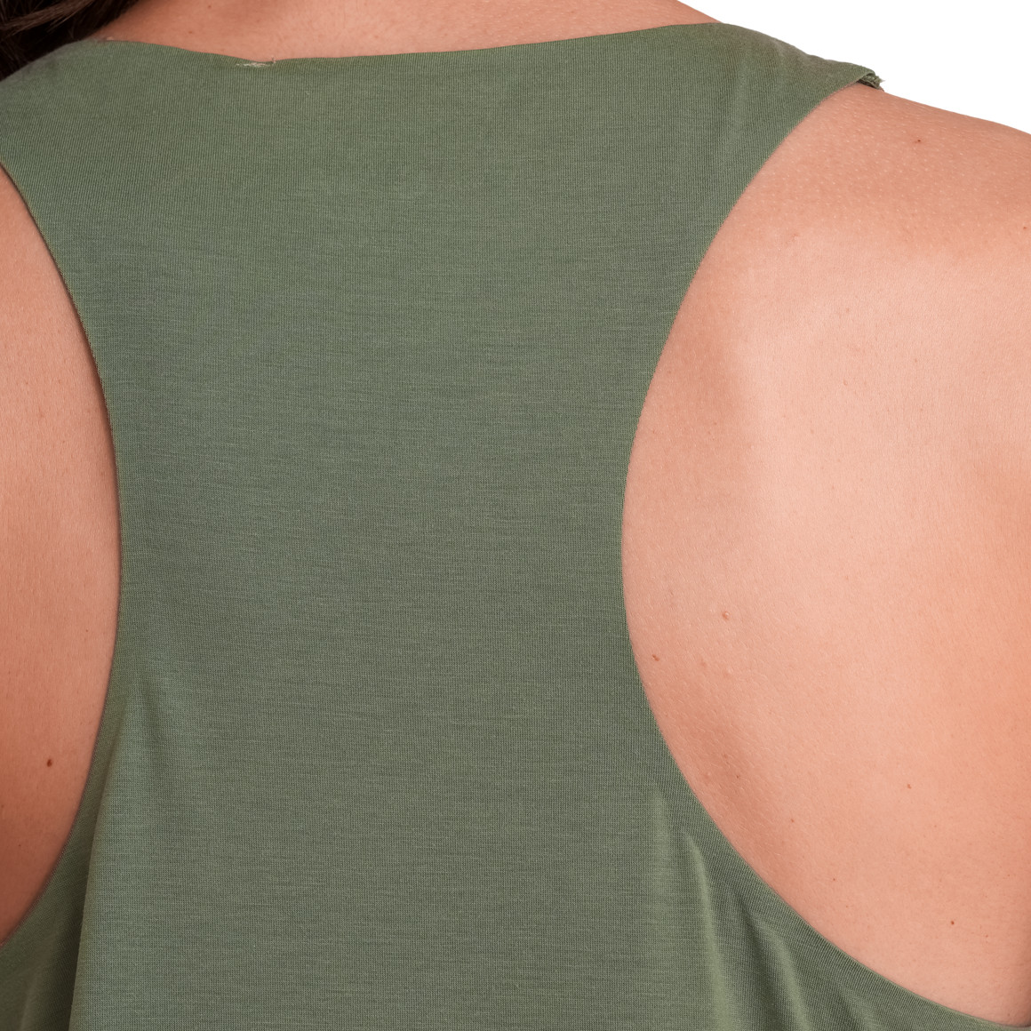 Gina Sports Damen Sport-Top unifarben oliv