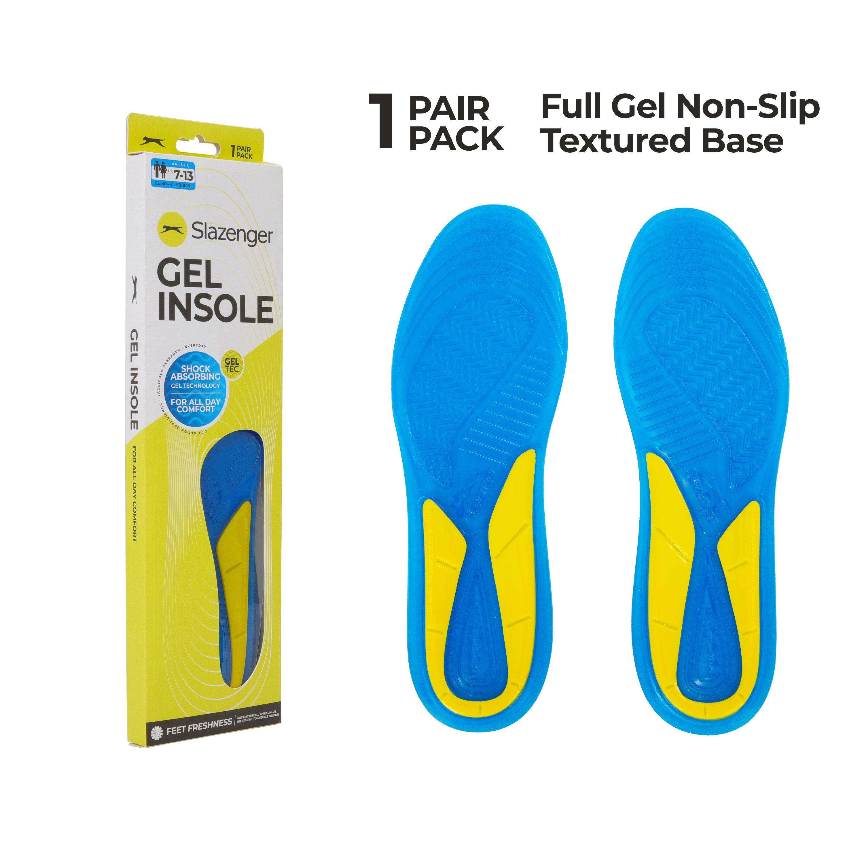 Slazenger Gel Insoles for Enhanced Arch Support