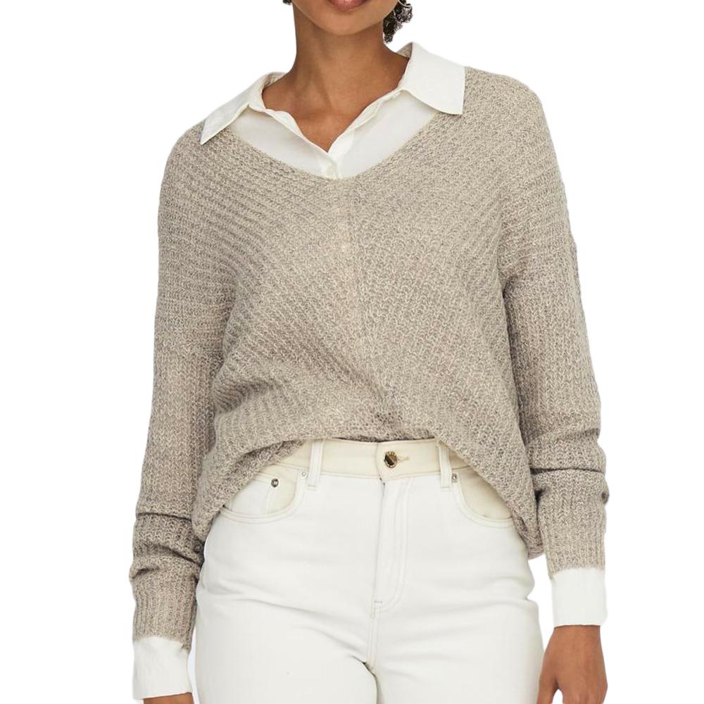 JDY Pull Gris femme Jacqueline de Yong MEGAN