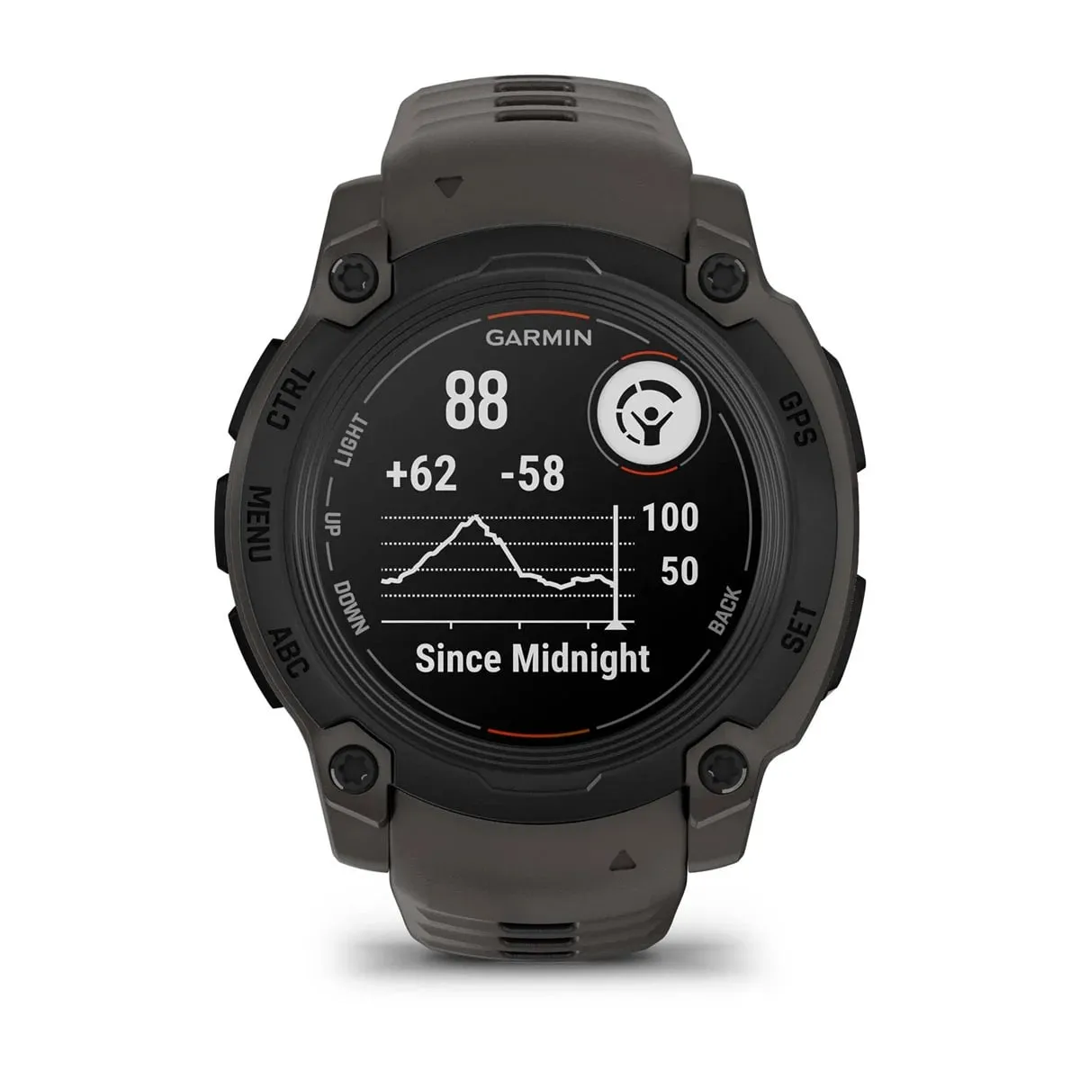 Garmin Instinct E, 40 Mm Black Bezel With Charcoal Band
