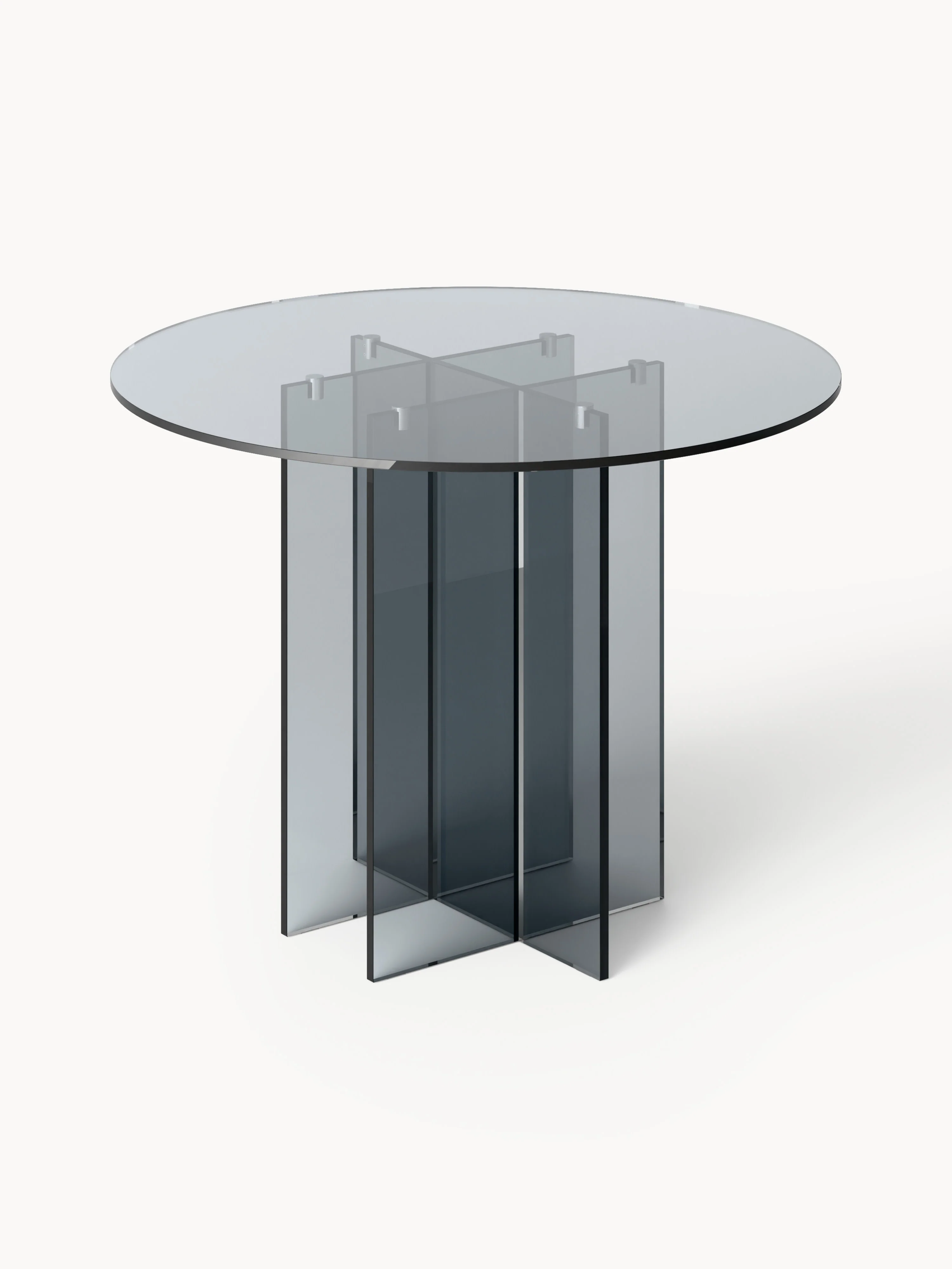 Ronde glazen eettafel Anouk, in verschillende formaten