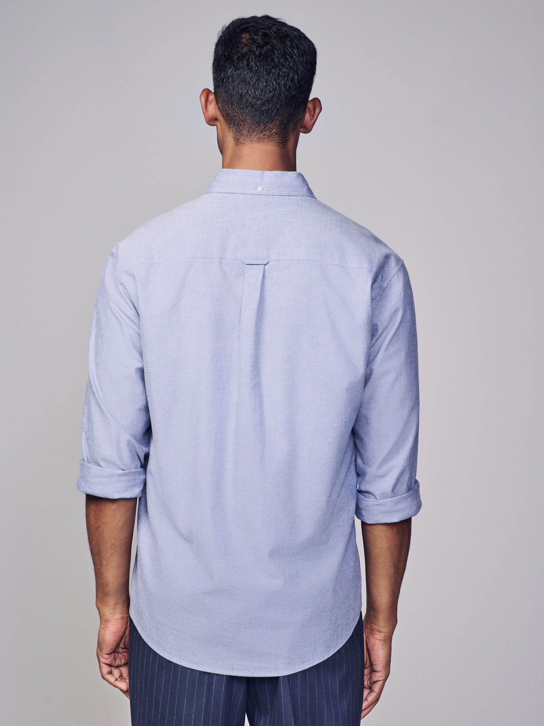 Lichtblauw - Soft Touch Oxford Long Sleeve Shirt