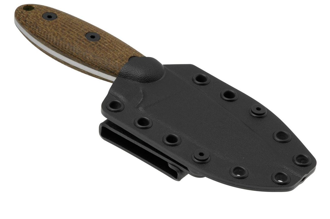 ESEE Sencillo ESEE-SENCILLO-A2, A2 Droppoint, 3D Burlap Mircarta Handle, vaststaand mes