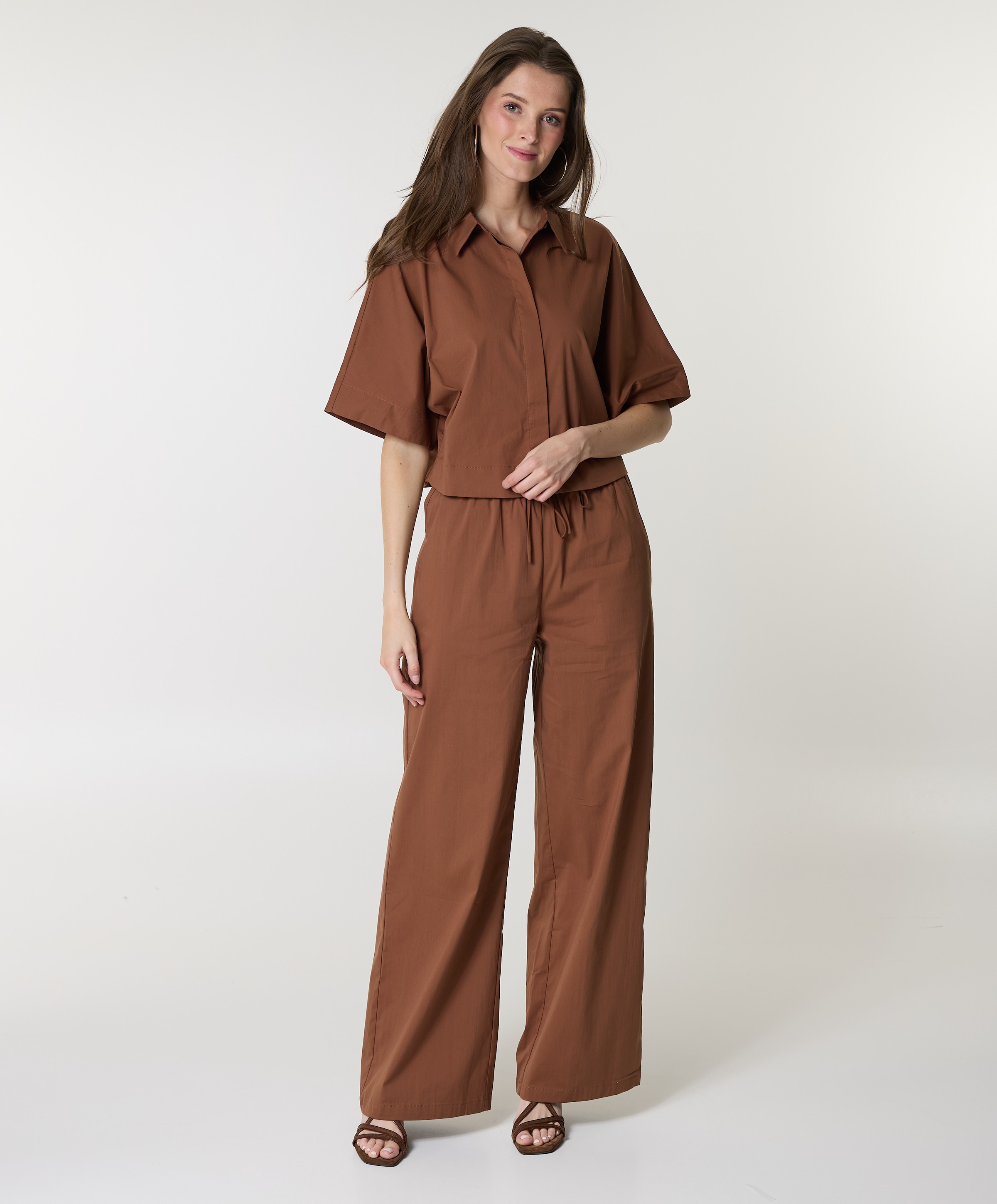 Co'Couture ElaraCC  LL Pant dames broek bruin