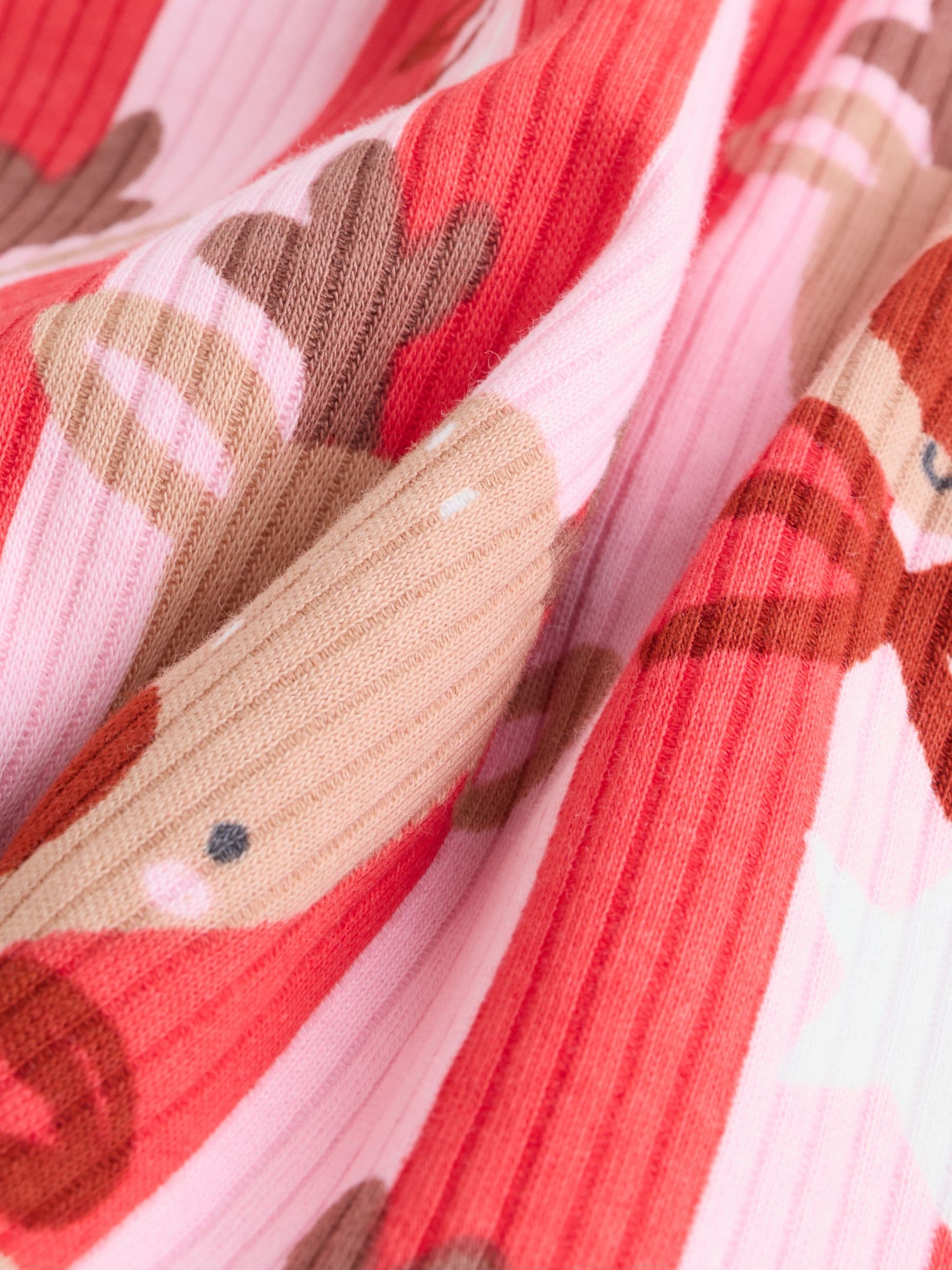 Roze - Baby kerstpyjama met rendierstrepen (0mnd -3jr)