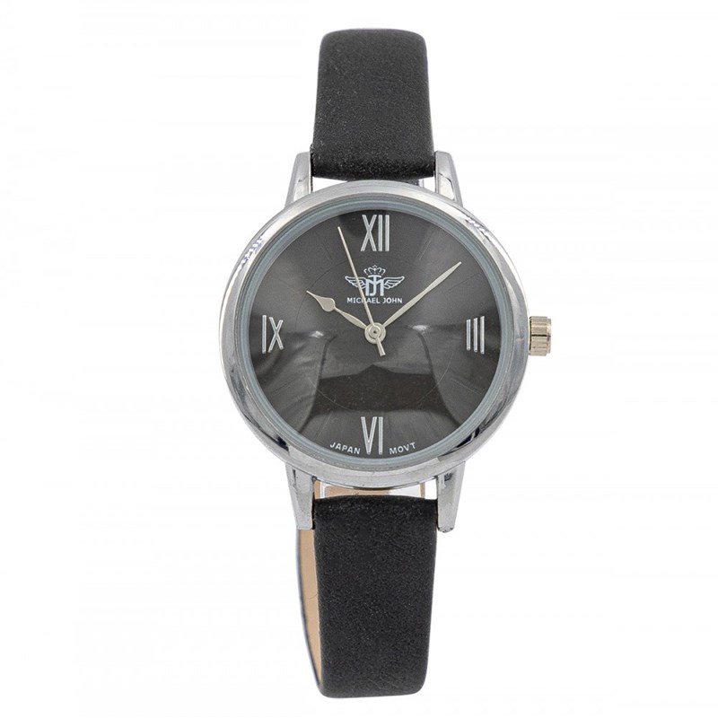 Montre Femme M. JOHN bracelet Cuir Noir