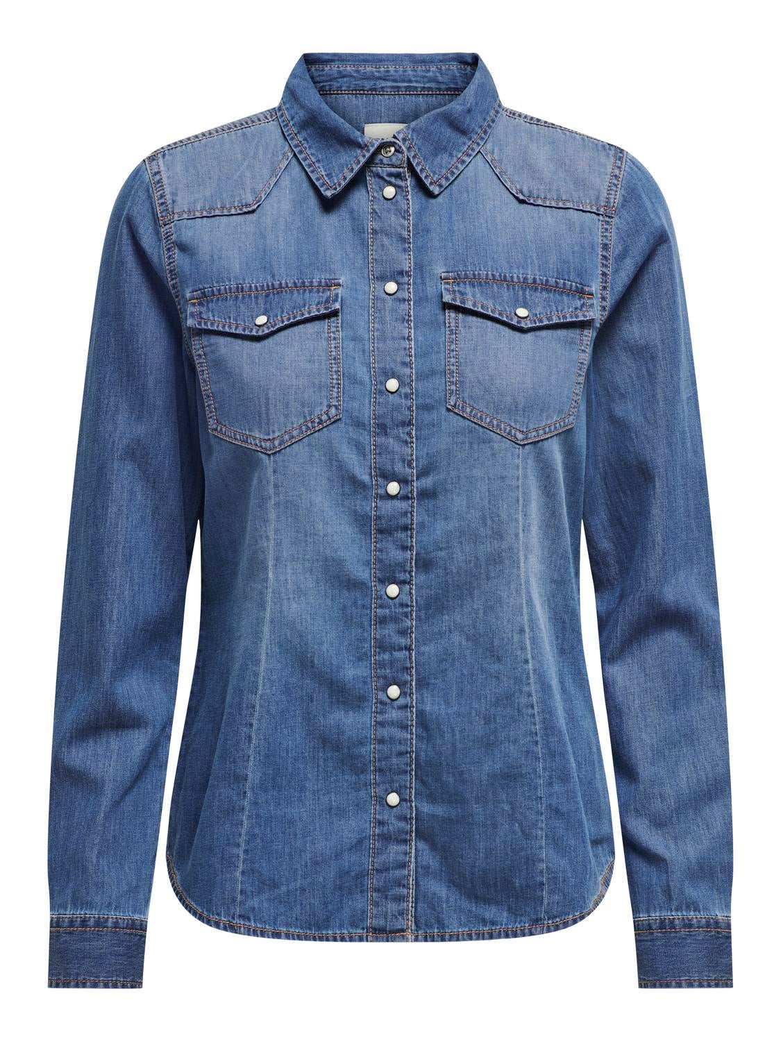 ONLALEXA Jeanshemd Medium Blue Denim