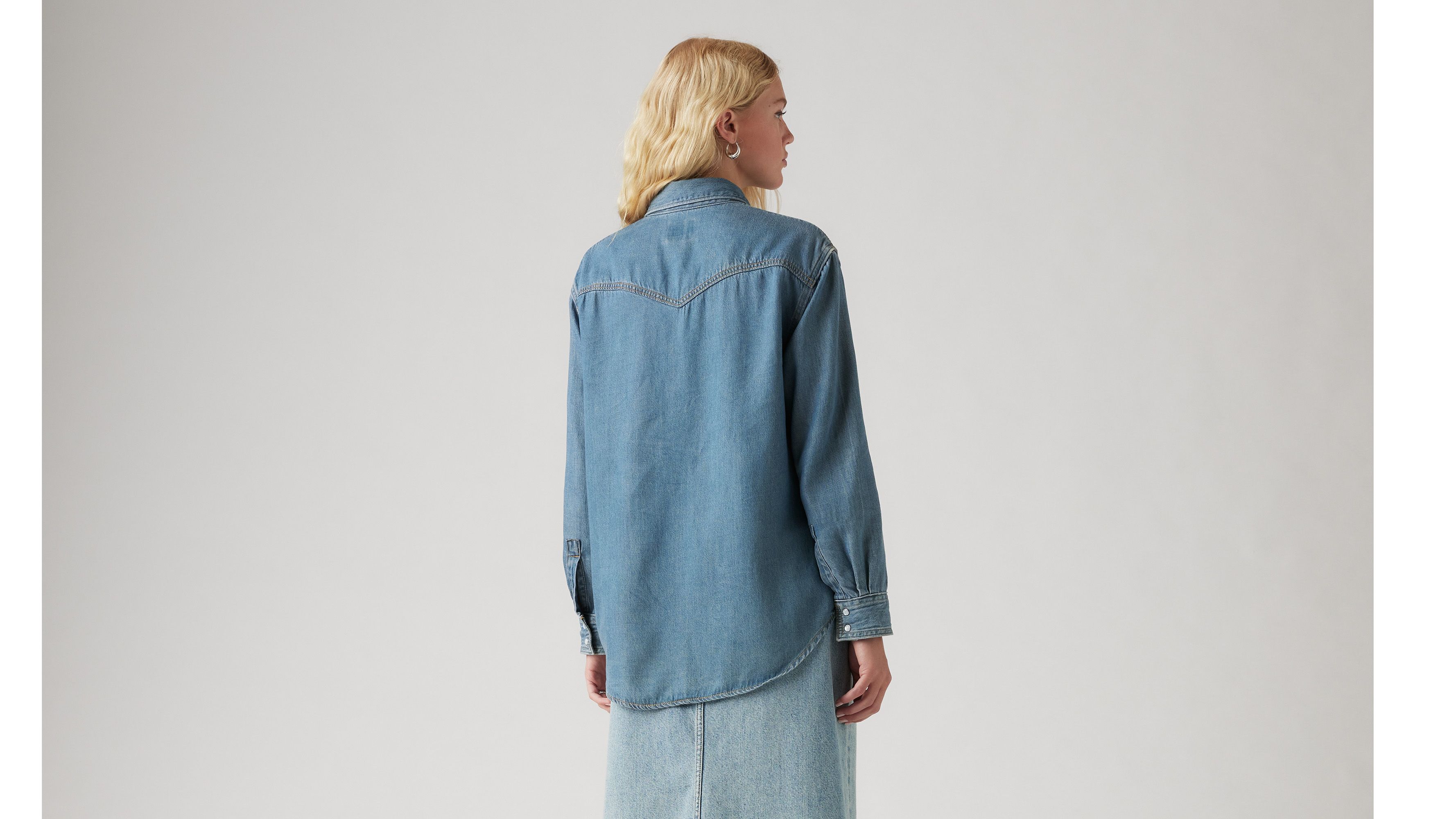 Chemise Western Teodora Lightweight - Going Steady 7 - Bleu