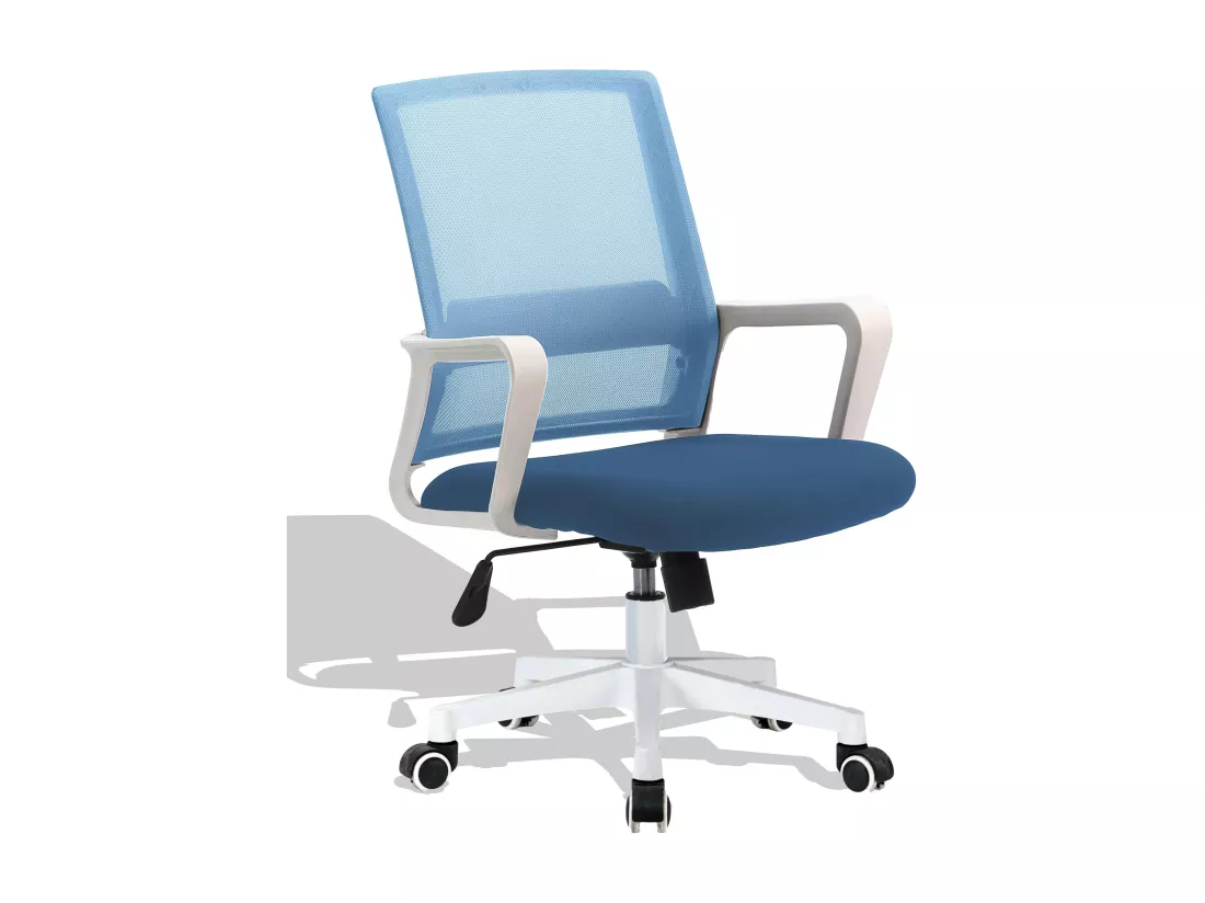 Chaise de bureau en tissu Mesh - Mars - Gris clair