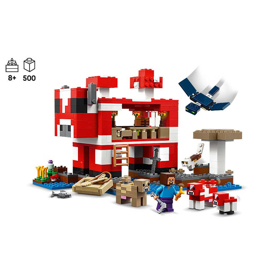 LEGO Minecraft het Mooshroom huis 21270
