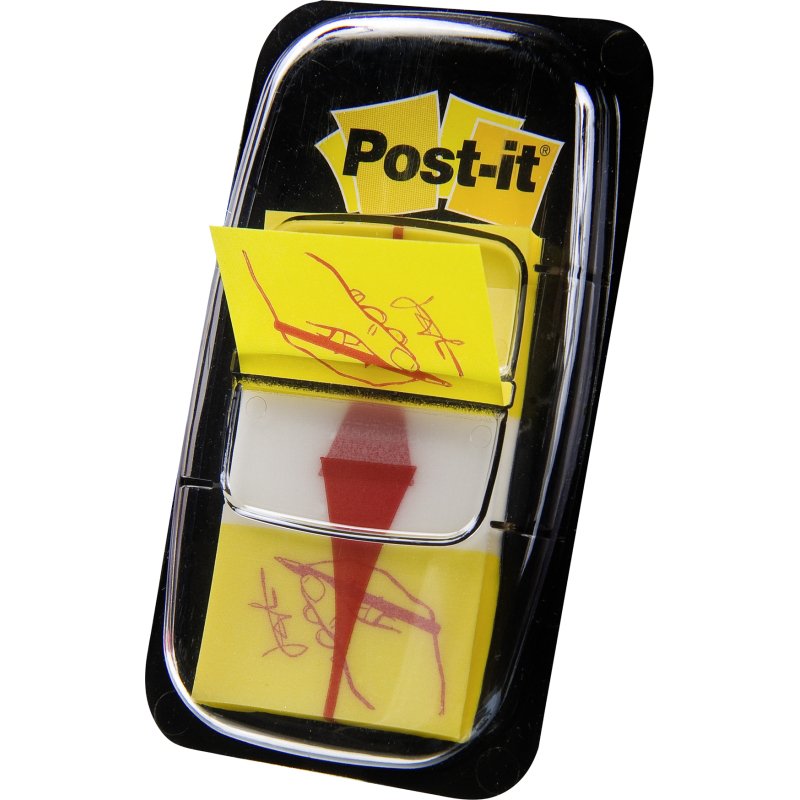 Marque-pages Signez ici Post-it - distributeur de 50 feuilles