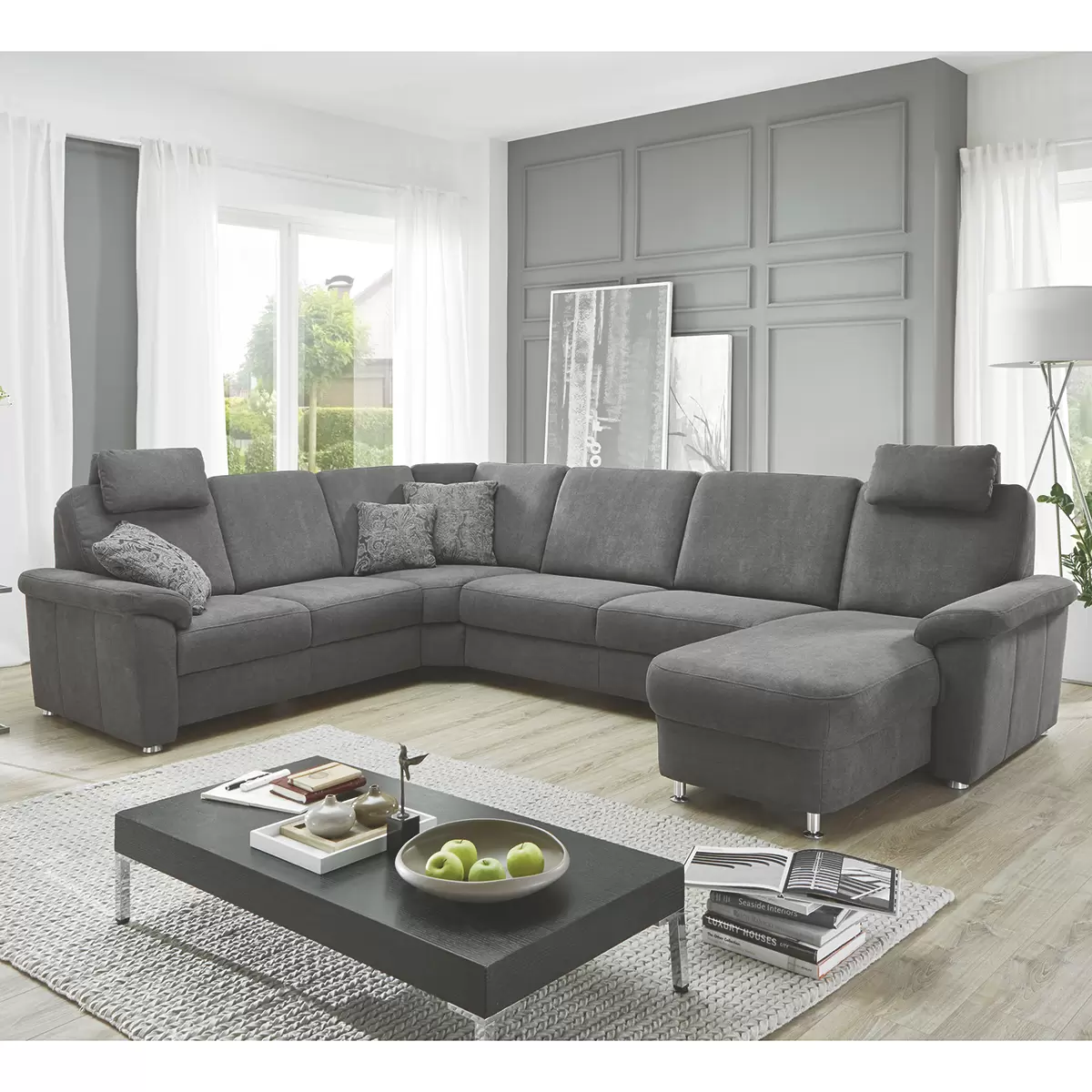 Wohnlandschaft Thor S Grau