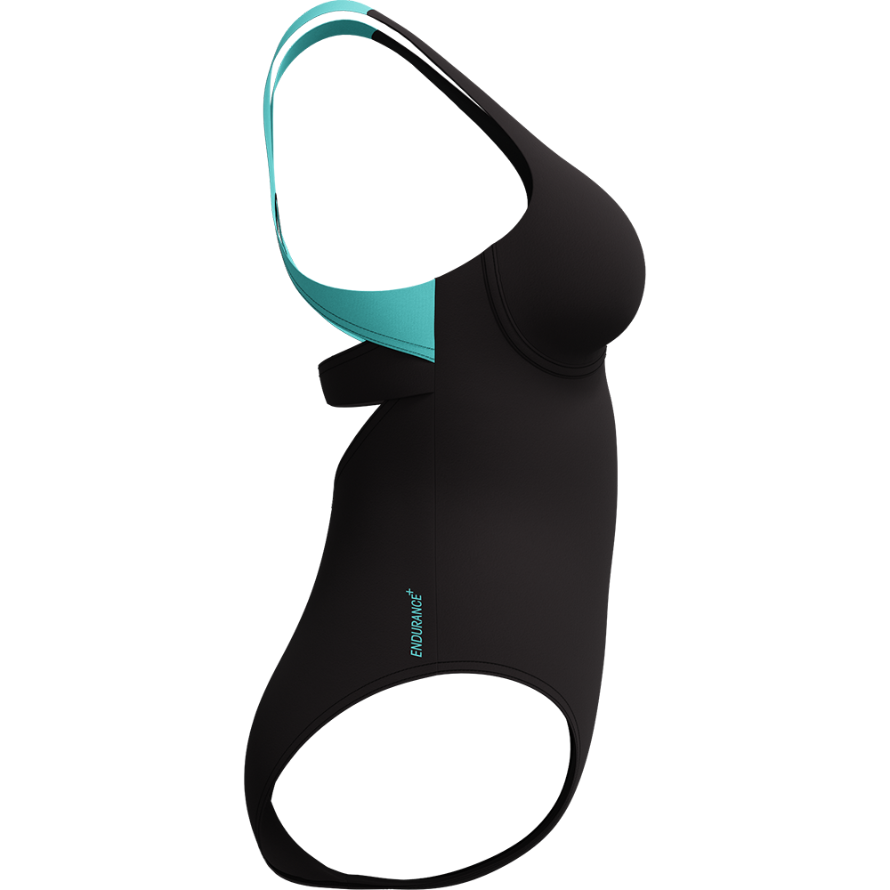 Speedo Flex Band Badeanzug Damen anthrazit