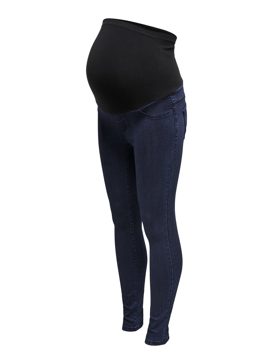 OLMRAIN Mittlere Taille Skinny Fit Jeans Dark Blue Denim