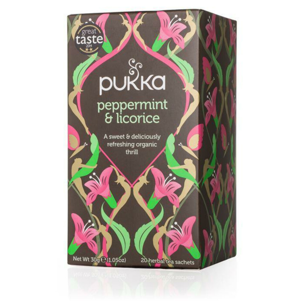 3x Pukka Thee Peppermt Licorce 20 stuks