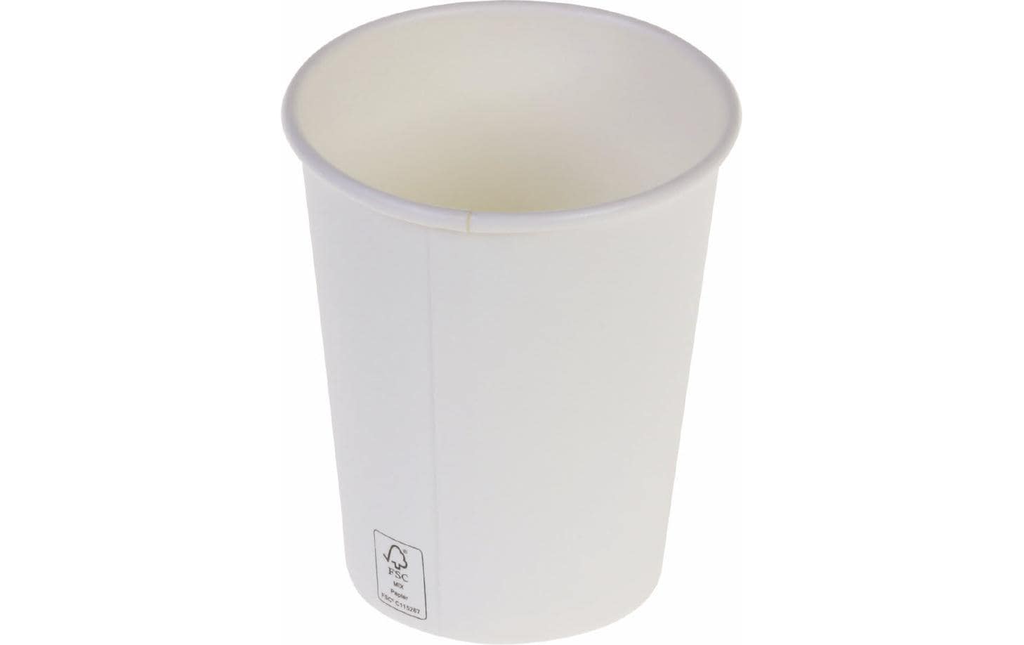 Einweg-Kaffeebecher 200 ml, 50 Stück, WeissKaffeebecher aus Karton