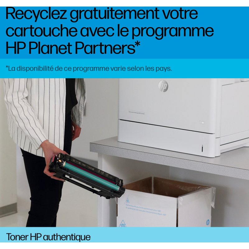 HP 646A toner LaserJet cyan authentique