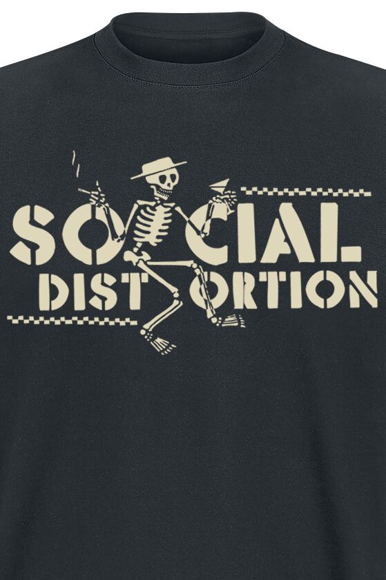 Checkered Skellie | Social Distortion T-Shirt Manches courtes
