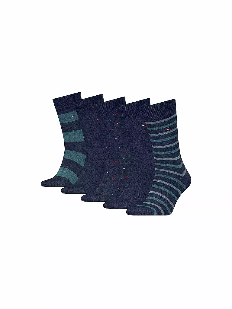 TOMMY HILFIGER Socken Geschenkbox 5er Pkg. jeans blau