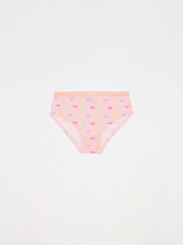 Pacote com 7 calcinhas hipster estampadas - Cores variadas