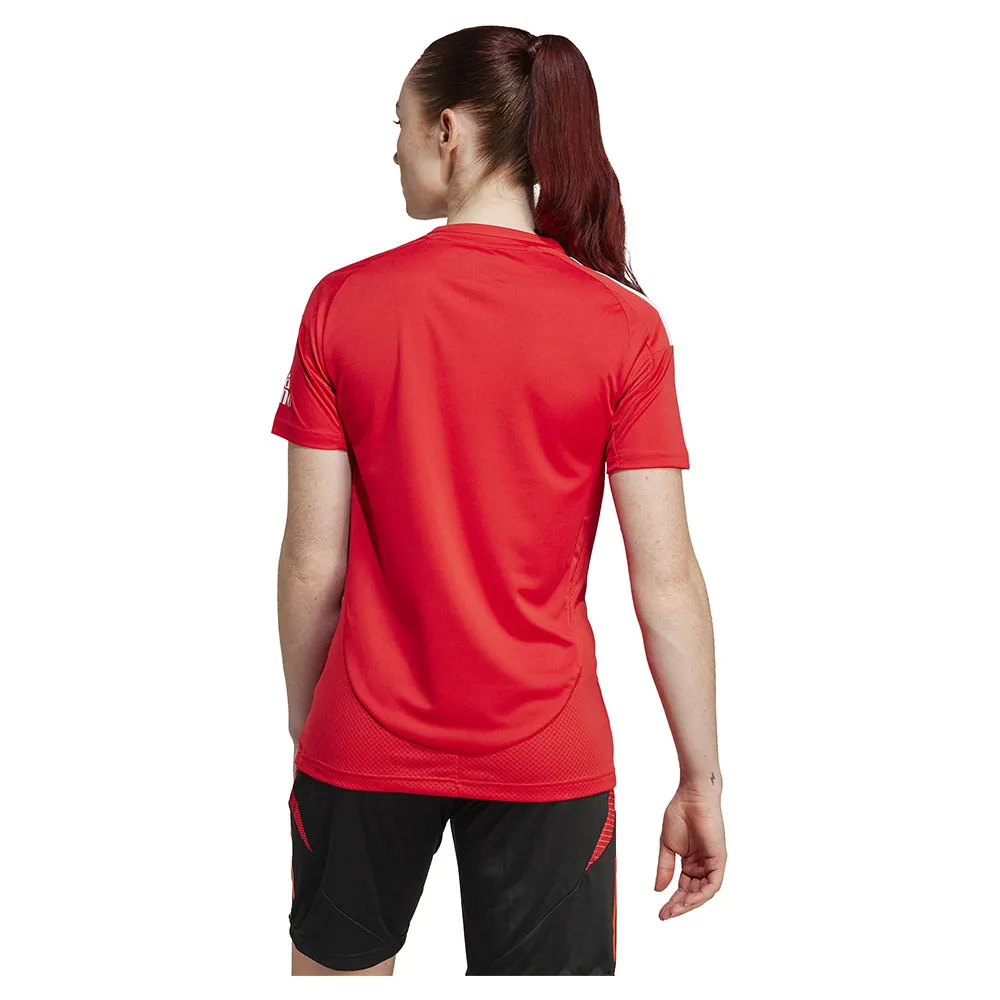 Camiseta feminina de manga curta adidas Benfica 24/25 para jogos em casa