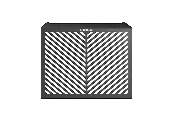 Cache-climatiseur Végétal anthracite 102 x 107 cm