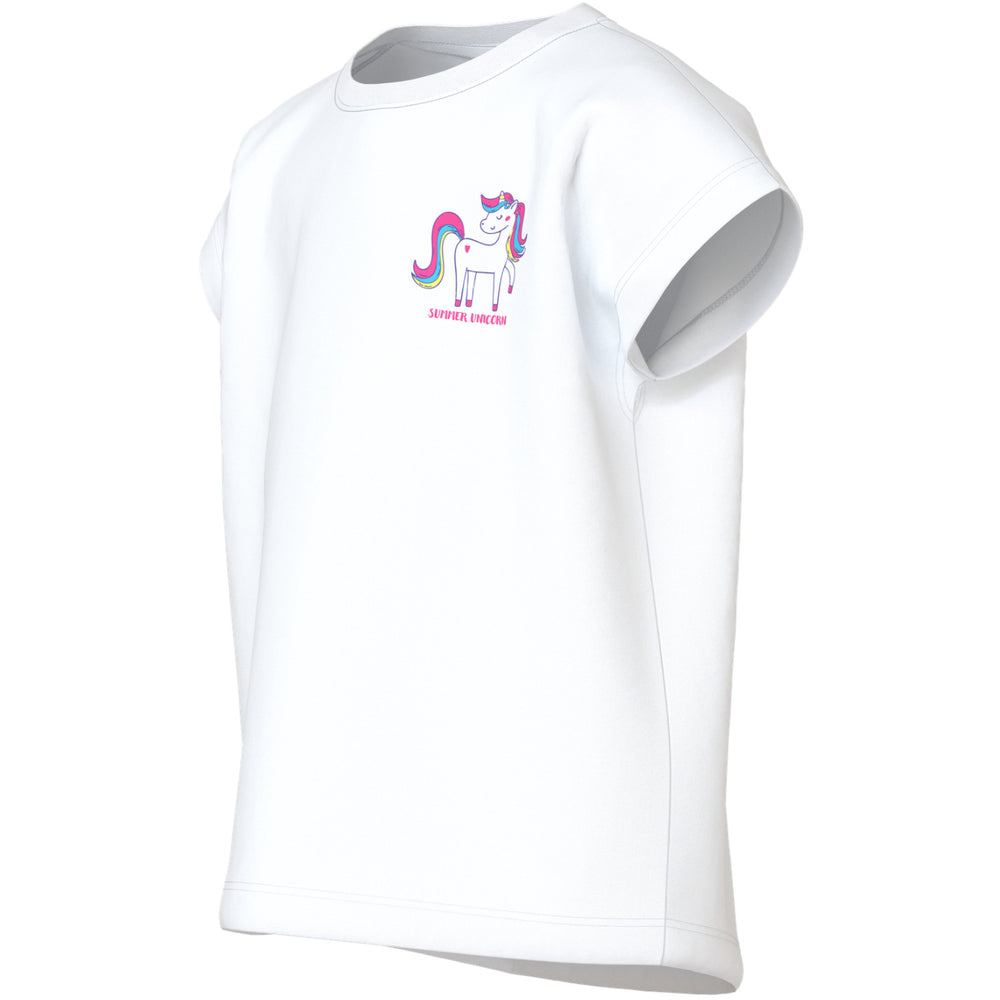 Køb Name It Bright White Unicorn Nmfvarutti Capsl Loose Top
