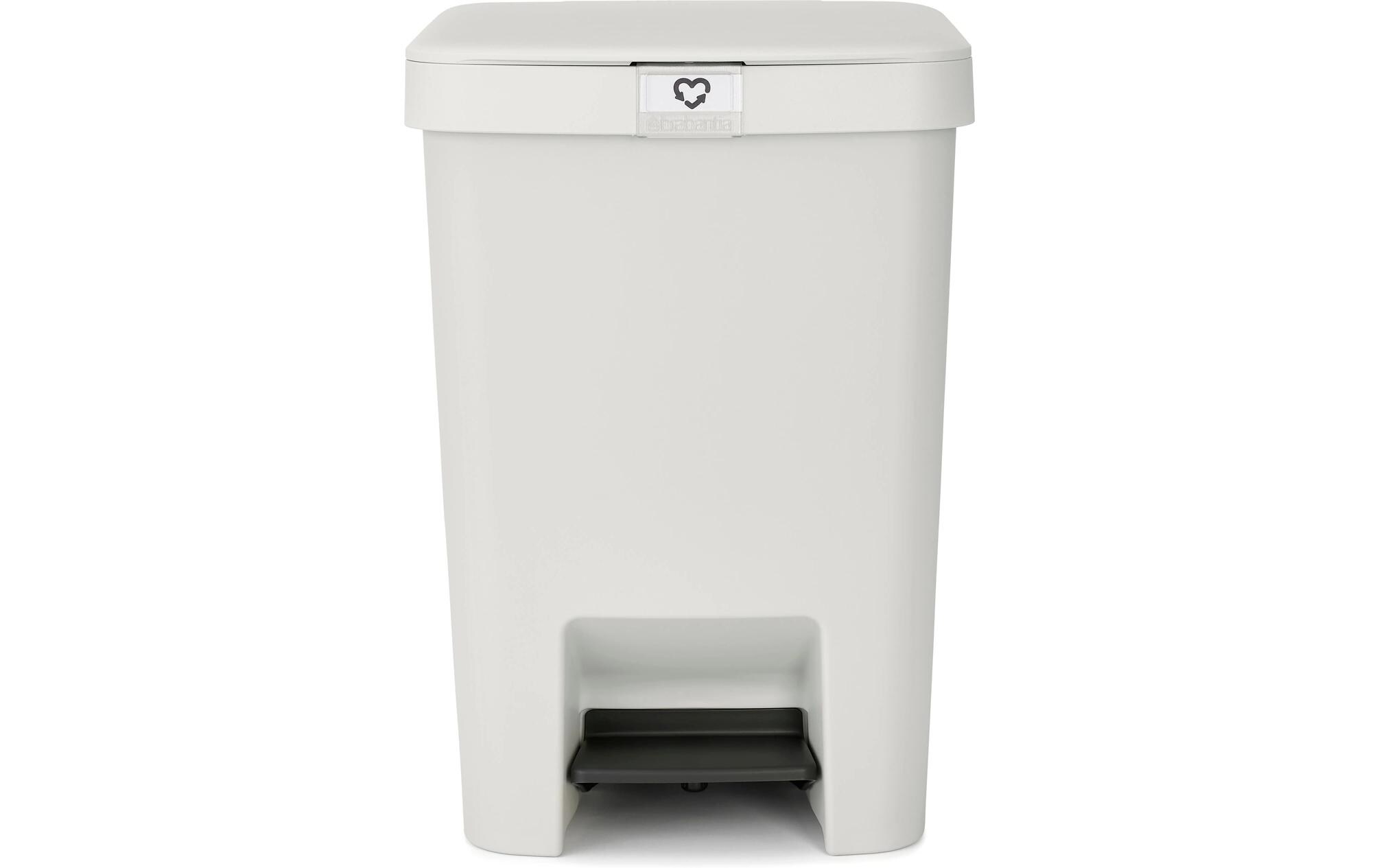 Recyclingbehälter StepUp 25 l, HellgrauTreteimer für Recyclingmaterialien
