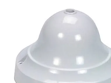 Acel loftsbaldakin - Hvid - Kabel Ø8 mm - Udvendig Ø110 mm - Indvendig Ø103 mm