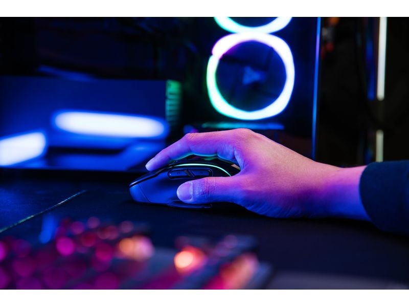 Turtle Beach Gaming-Maus Kone II Air Schwarz Kabellose Präzisionsspielmaus mit einstellbarer DPI, ergonomischem Design und programmierbaren Tasten für ultimative Kontrolle und Komfort beim Spielen
