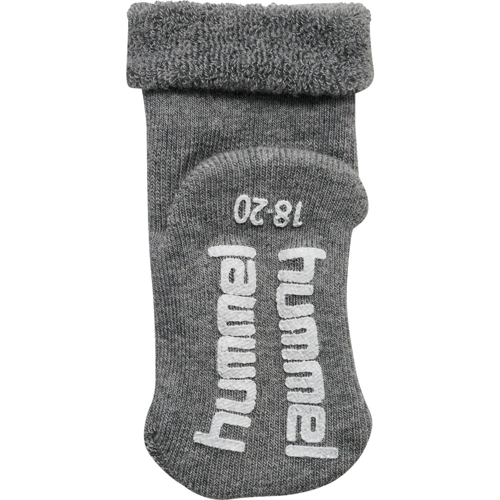 Køb Hummel Grey Melange Mini Non Slip Strømpe
