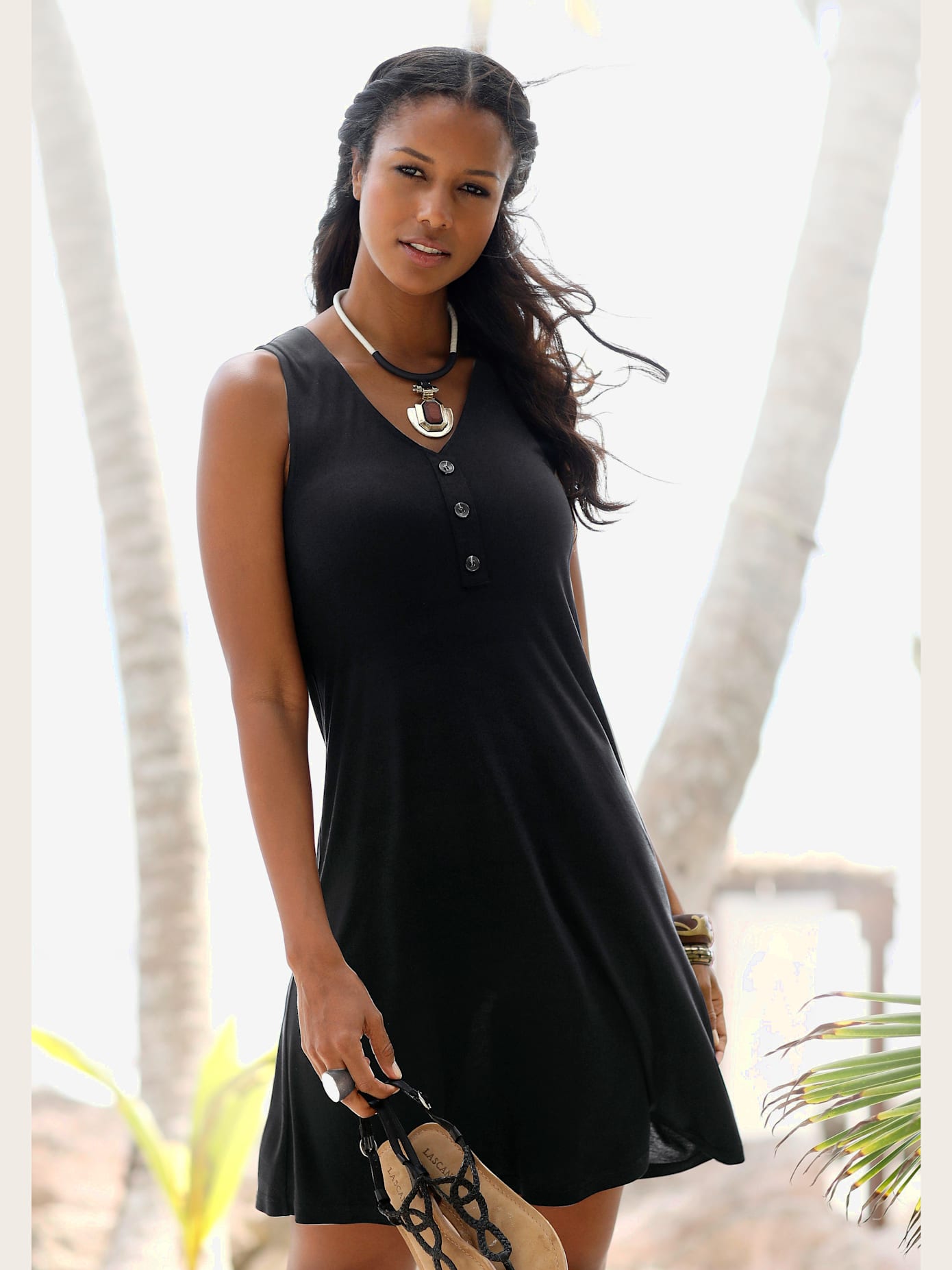 Robe de plage robe-tunique estivale