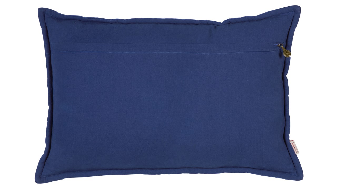 Sierkussen Velvet Sky dark blue