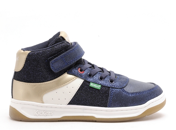 Kickers boots bottine enfant kickalen bleu
