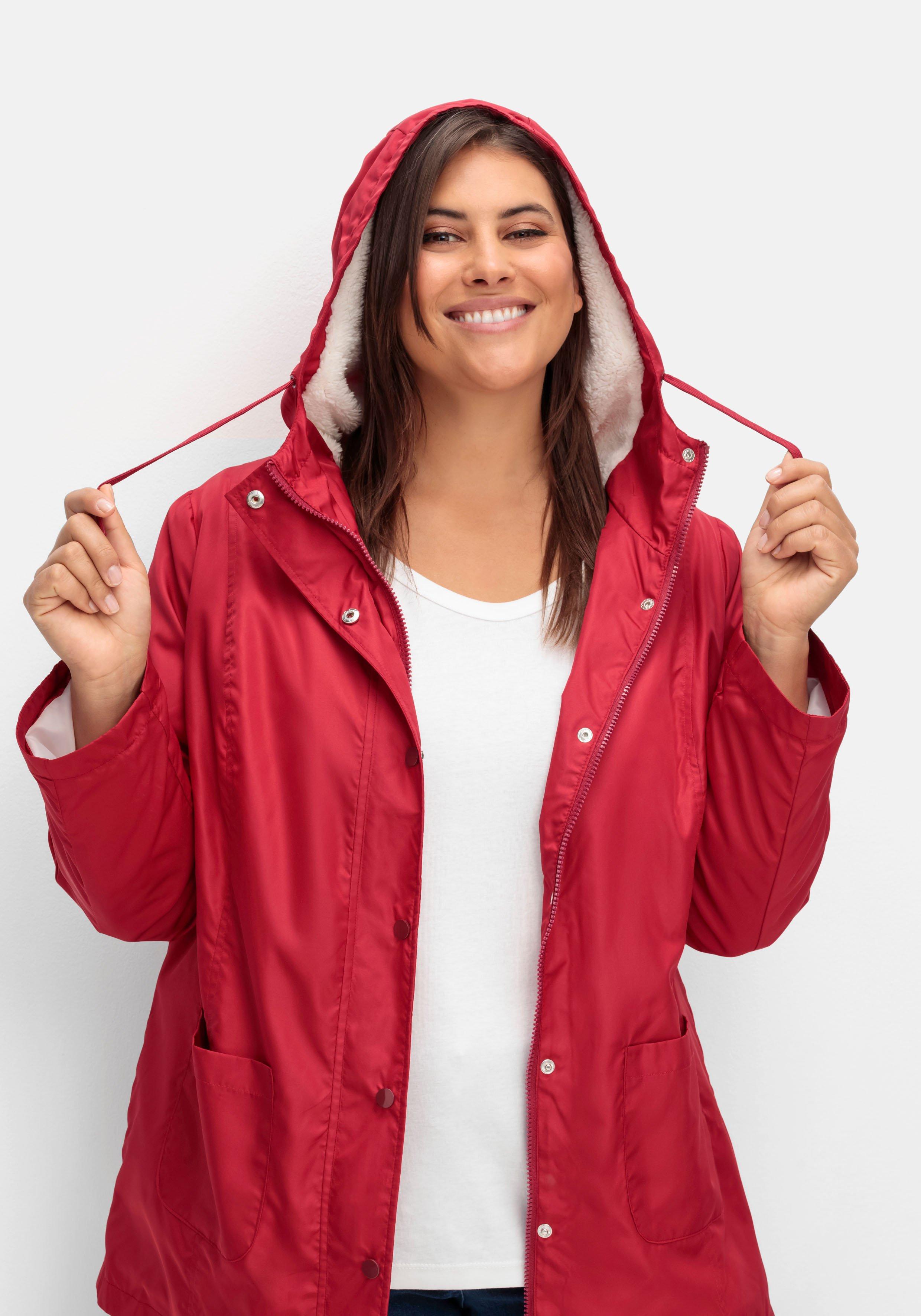 Windjacke mit Futter aus Teddyfleece