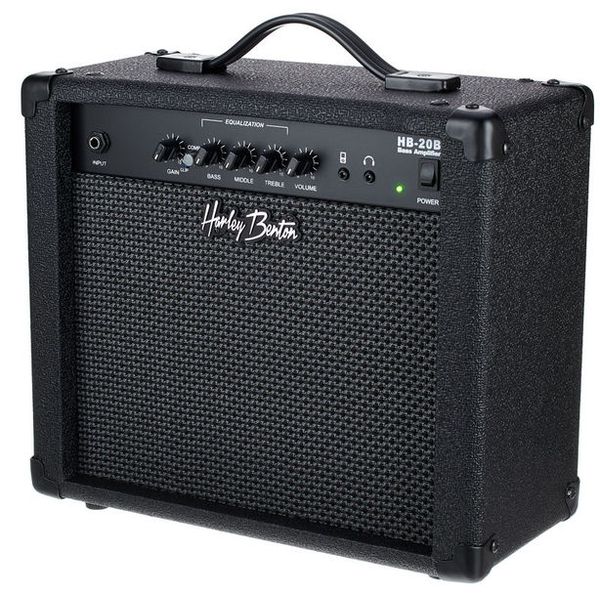 Harley Benton B-30BK Acoustic Bass Bundle