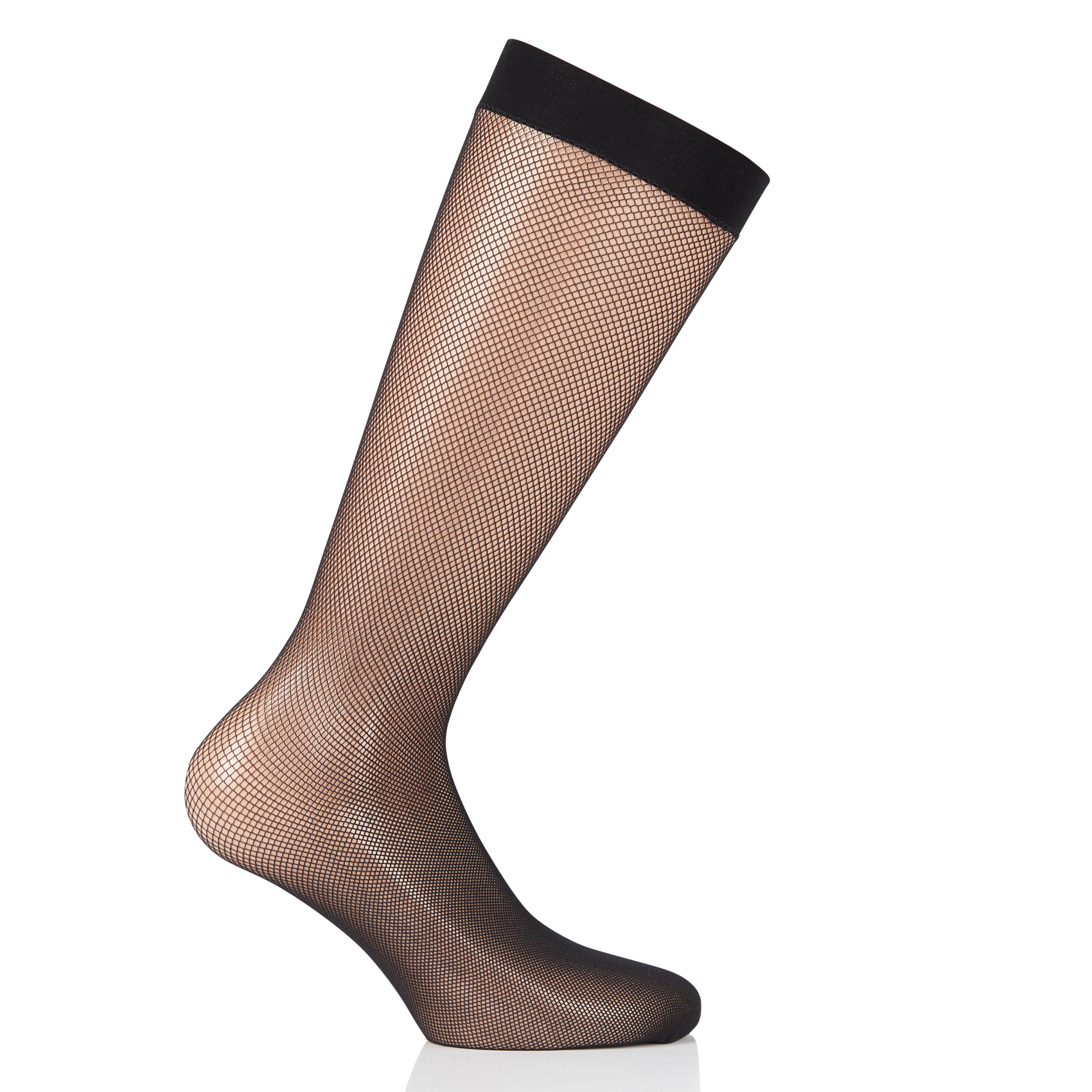 NET KH - Mi-bas transparent stretch | Noir