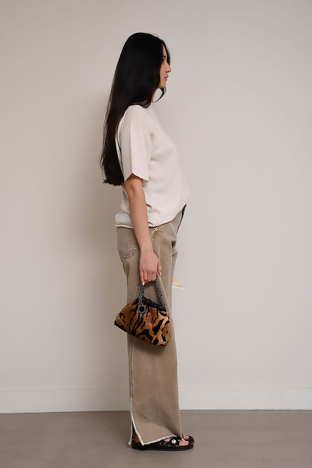 Sienna loose side split denim jeans