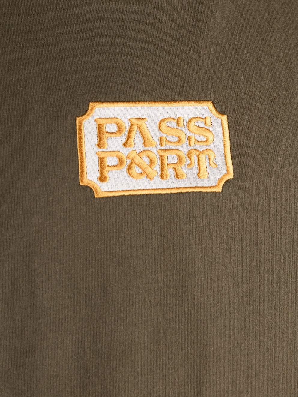 Pass Port Yearbook Logo T-Shirt olive