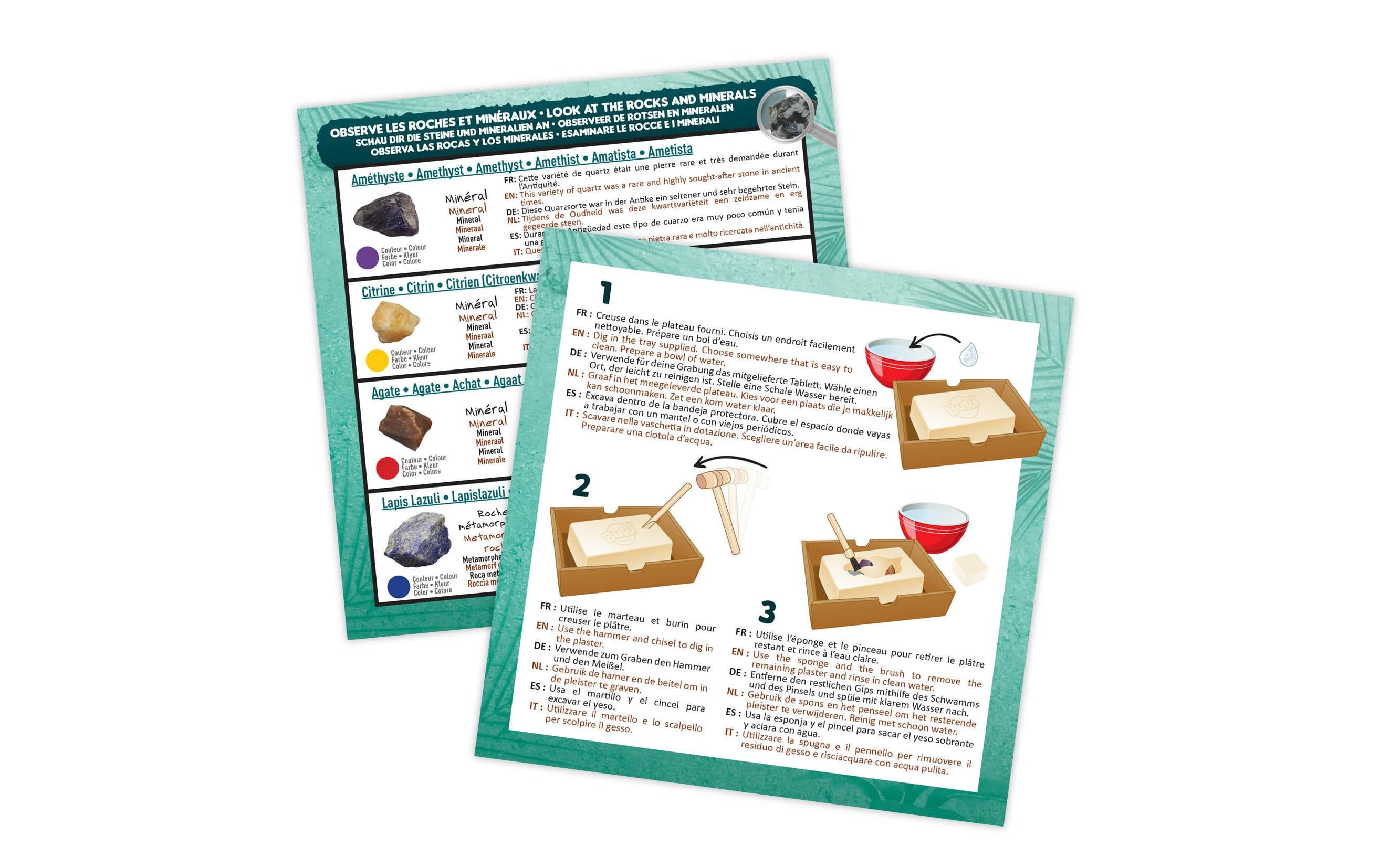 Experimentierkasten DigKit Steine und MineralienAusgrabungs-Set