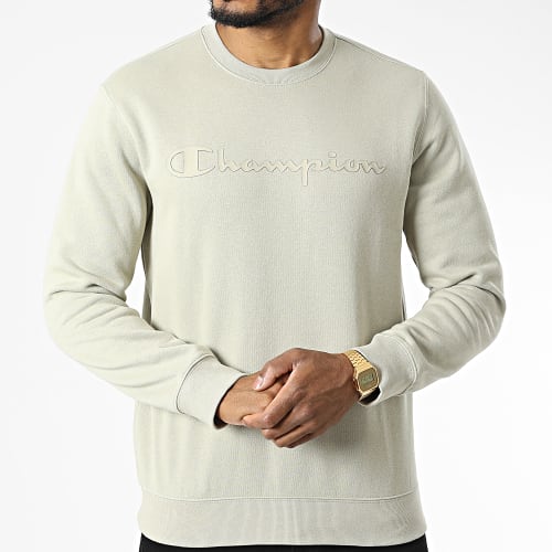 Sweat Crewneck 218283 Vert Kaki Clair