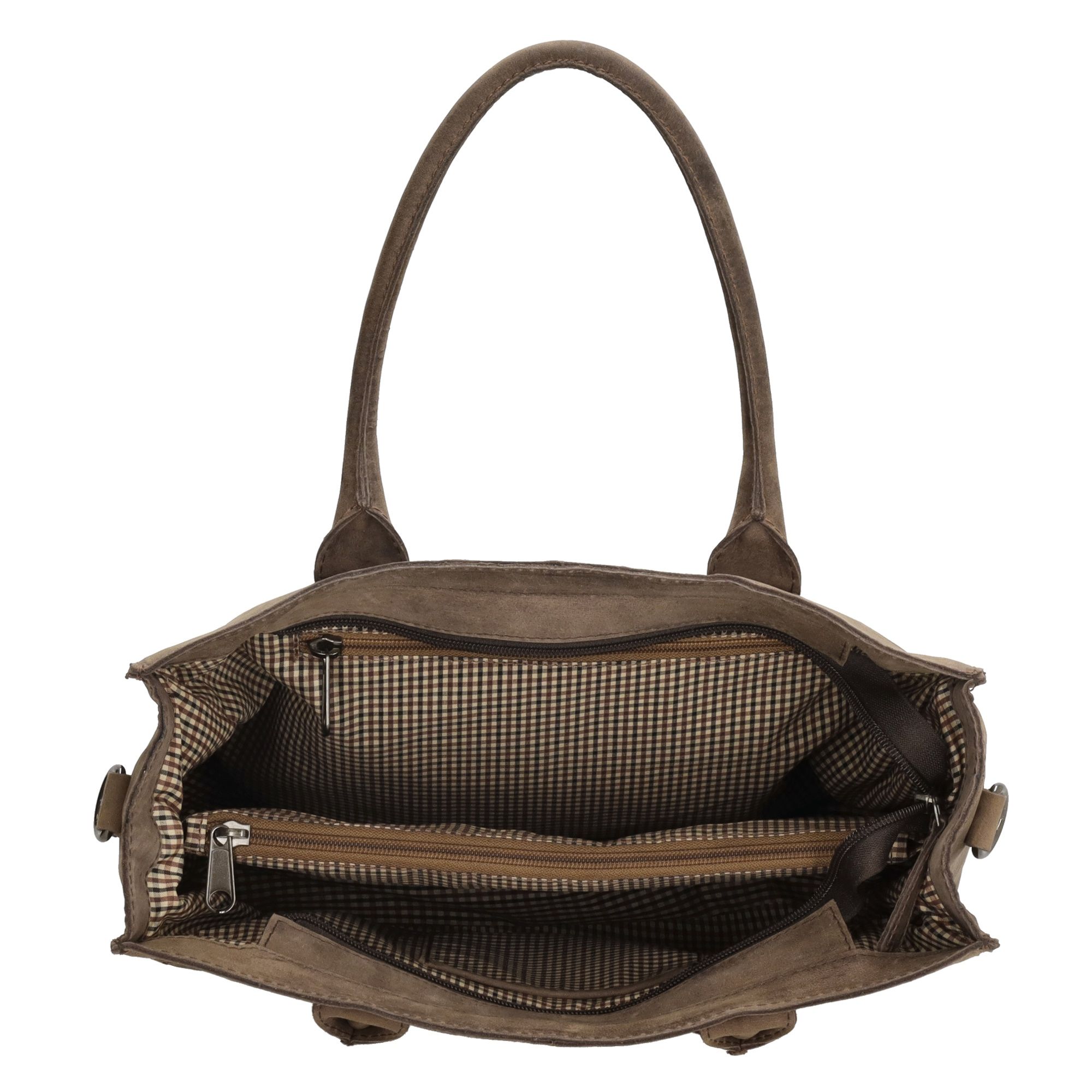 Hide & Stitches Idaho Handtas Donkerbruin