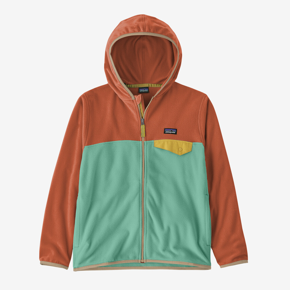 Kinder-Fleecejacke mit Mikro-D-Schnappverschluss